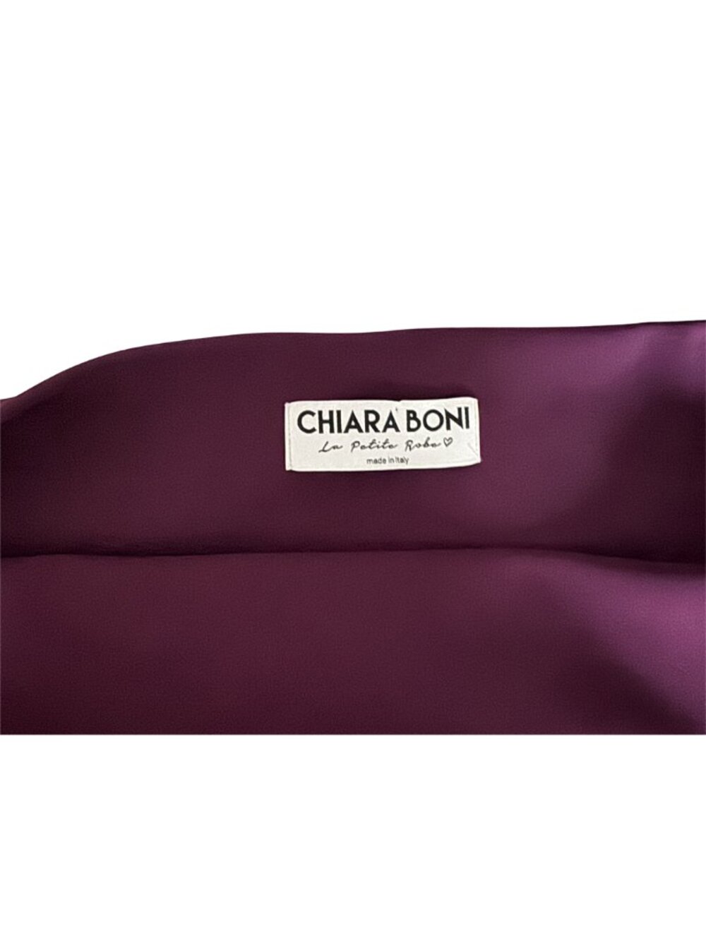 Chiara Boni La Petite Rob Kate Illusion Gown in Burgundy Size 2 - Picture 8 of 8